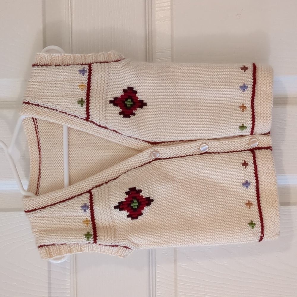 Handmade acrylic children's southwestern vest